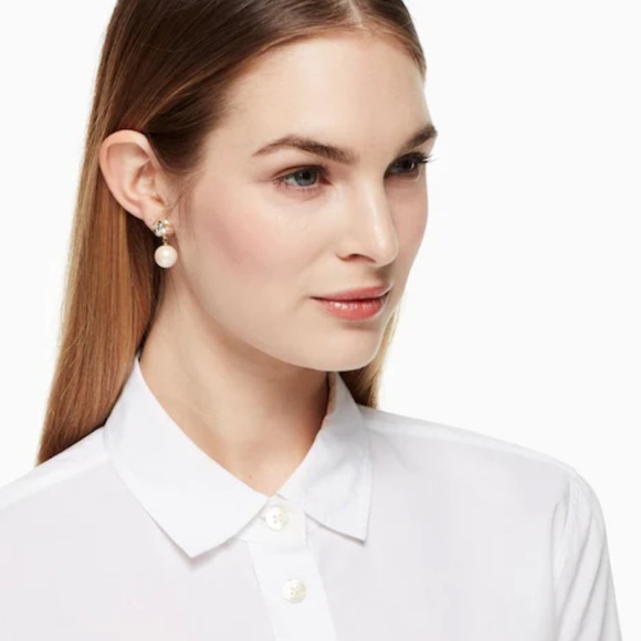 $68 Kate Spade Marmalade Pearl Drop Earrings - Picture 2 of 9